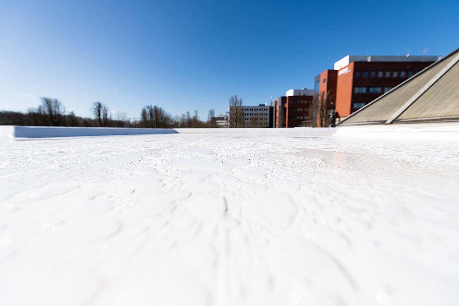 Hittereflecterend en waterdicht dak dankzij renovatie met Enduris Vloeibare dakbedekking - Den Bosch