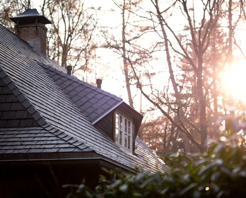 Landelijk woonhuis in bosrijke omgeving gerenoveerd met Heritage Slate rubber dakleien - Vierhouten